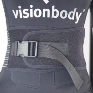 A person wearing a Visionbody branded EMS Training Gear