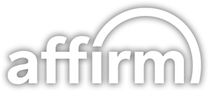 The image is the logo of Affirm, represents their mission to offer transparent financing options.